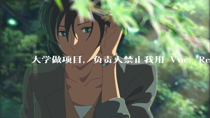 大学做项目，负责人禁止我用 Vue，React，让我用基础 HTML，CSS，JS 开发前端怎么办?